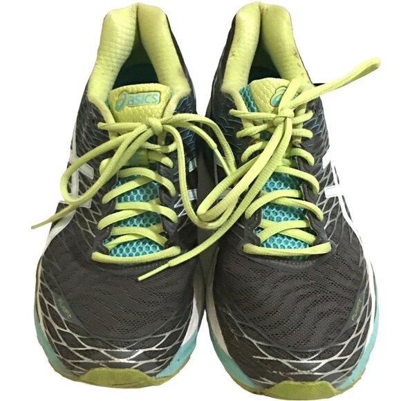 Asics gel-nimbus 18 fluidride  gray women size 9 running walking sneakers shoes - Picture 1 of 7